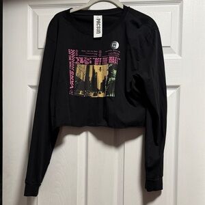Vans Black Long Sleeve Graphic Tee